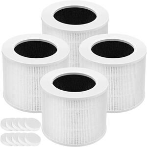 4 Pack Core Mini-RF Replacement Filter For LEVOIT Core Mini Air Purifier 3-in-1